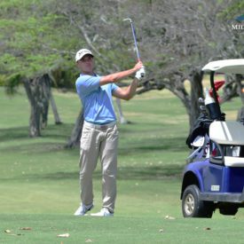 Brent Grant swinging a golf club